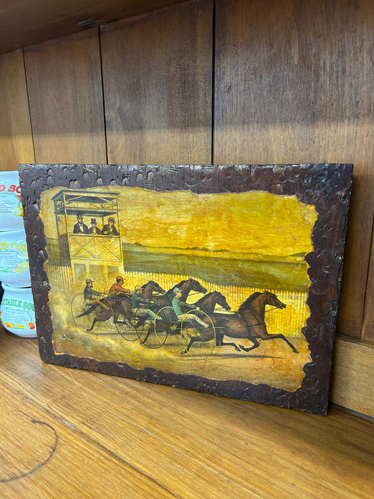 Wooden Horse Race Scene