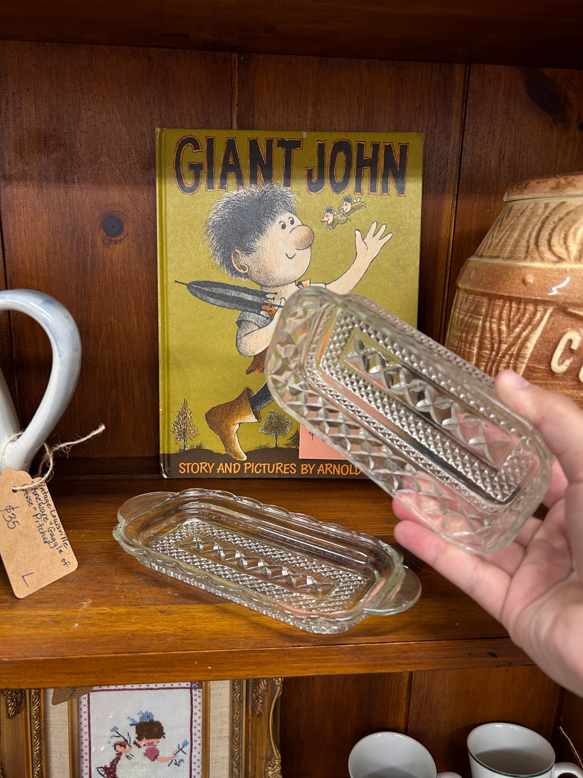 Vintage Anchor Hocking Butter Dish
