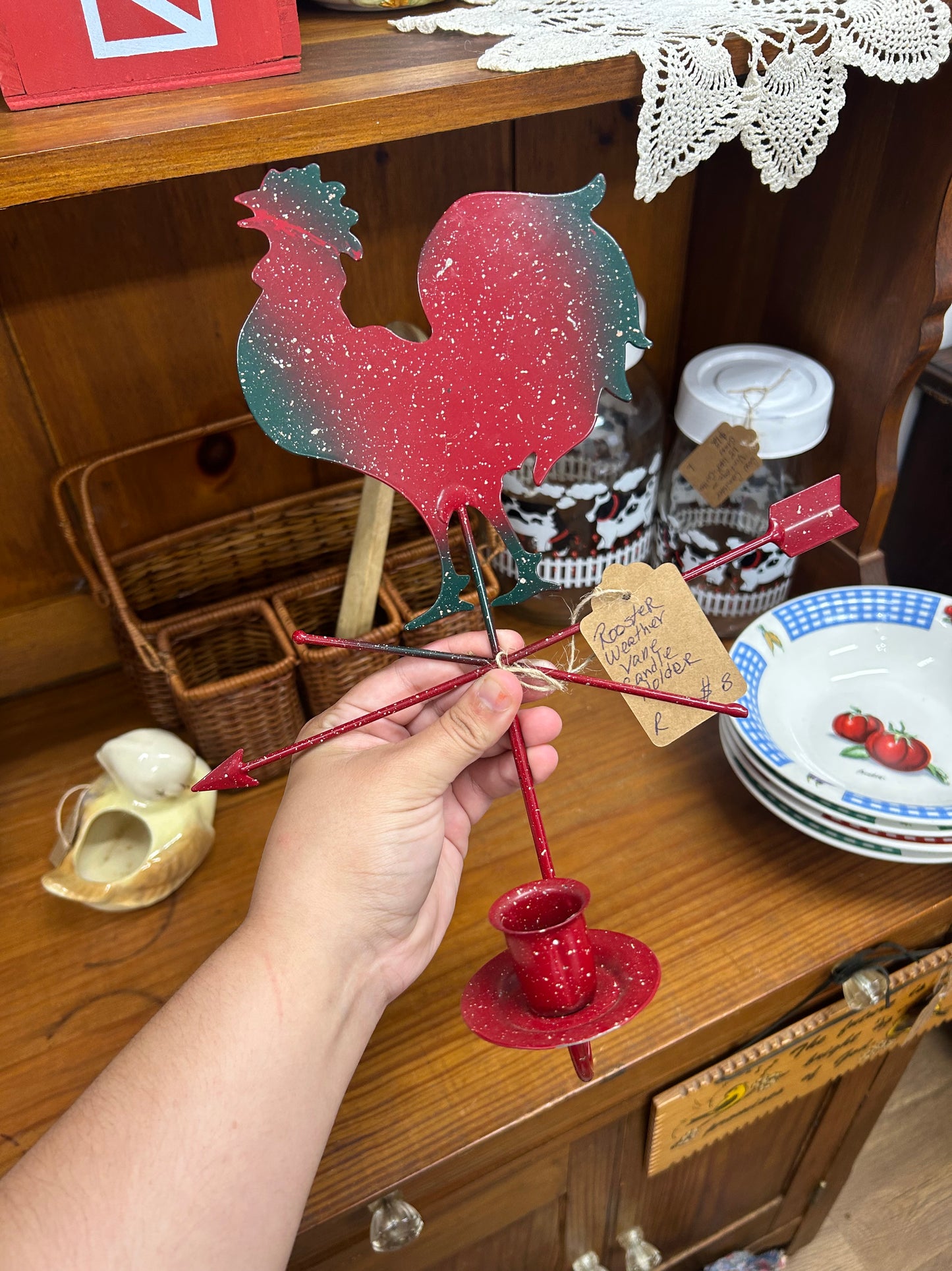 Rooster Candle Holder