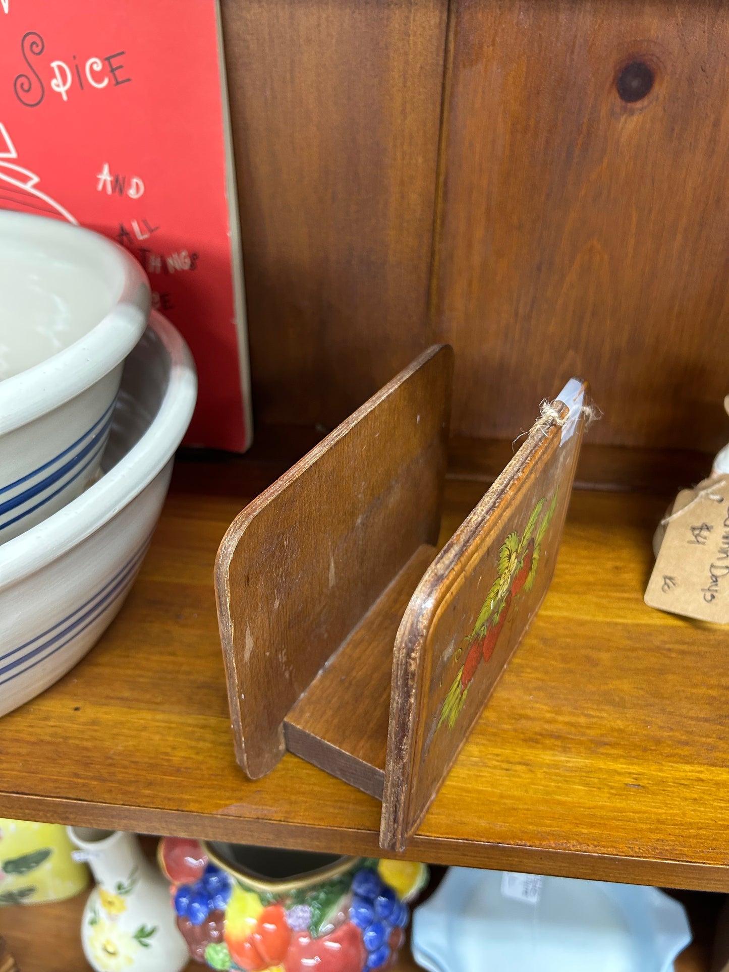 Vintage Strawberry Napkin Holder