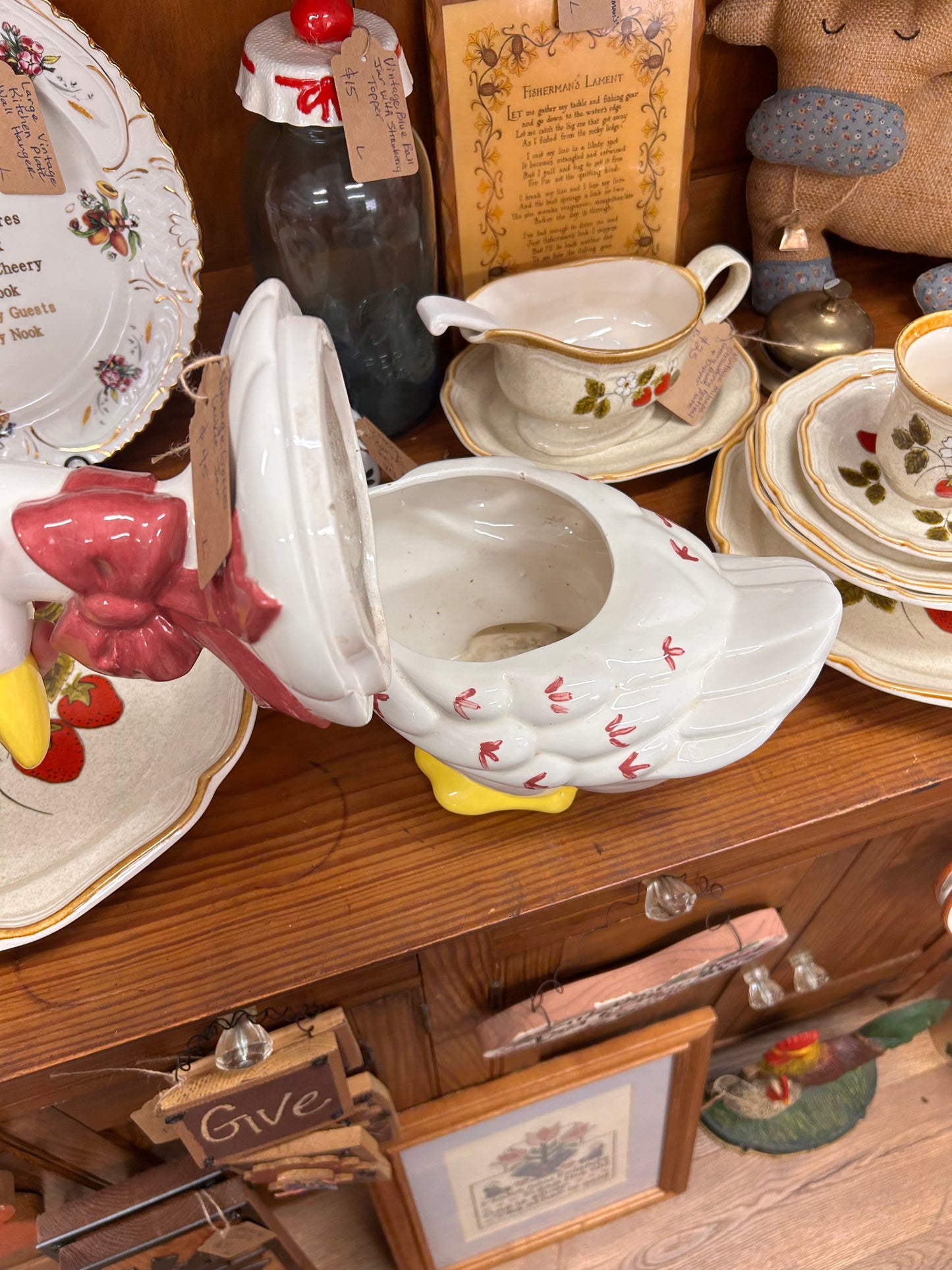 Vintage Goose Cookie Jar