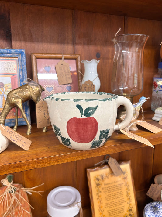Apple Pottery Batter Bowl