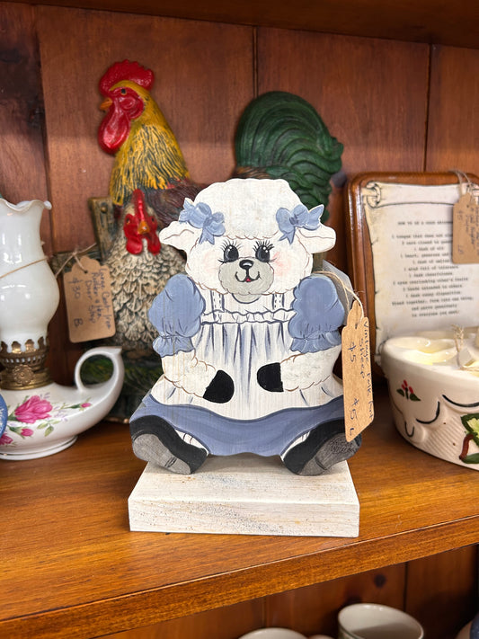 Vintage Folk Art Sheep
