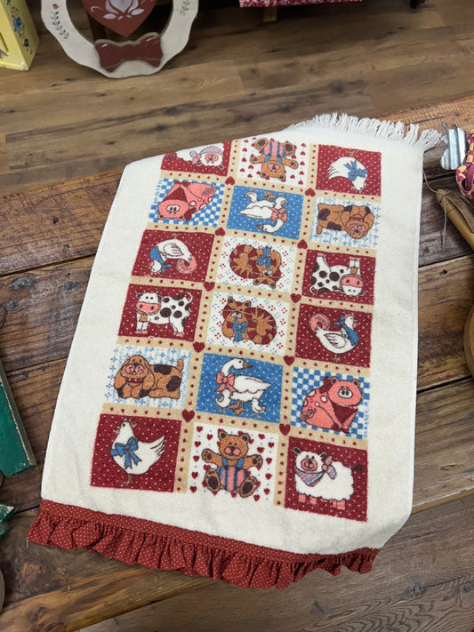 Vintage Cottage Core Kitchen Towel