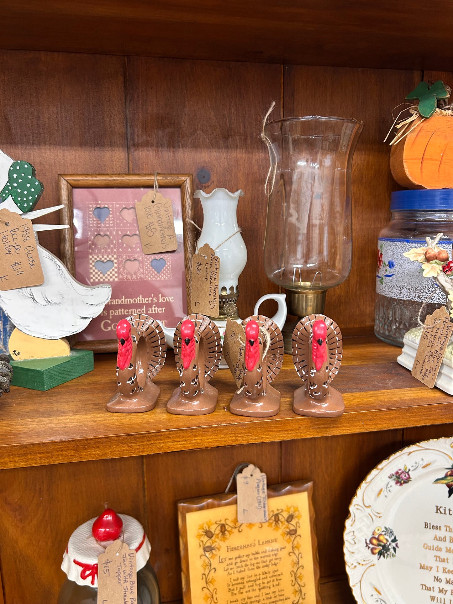 Vintage Turkey Napkin Rings
