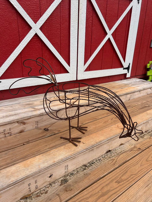 Large Metal Hen Planter - Local Pickup Only