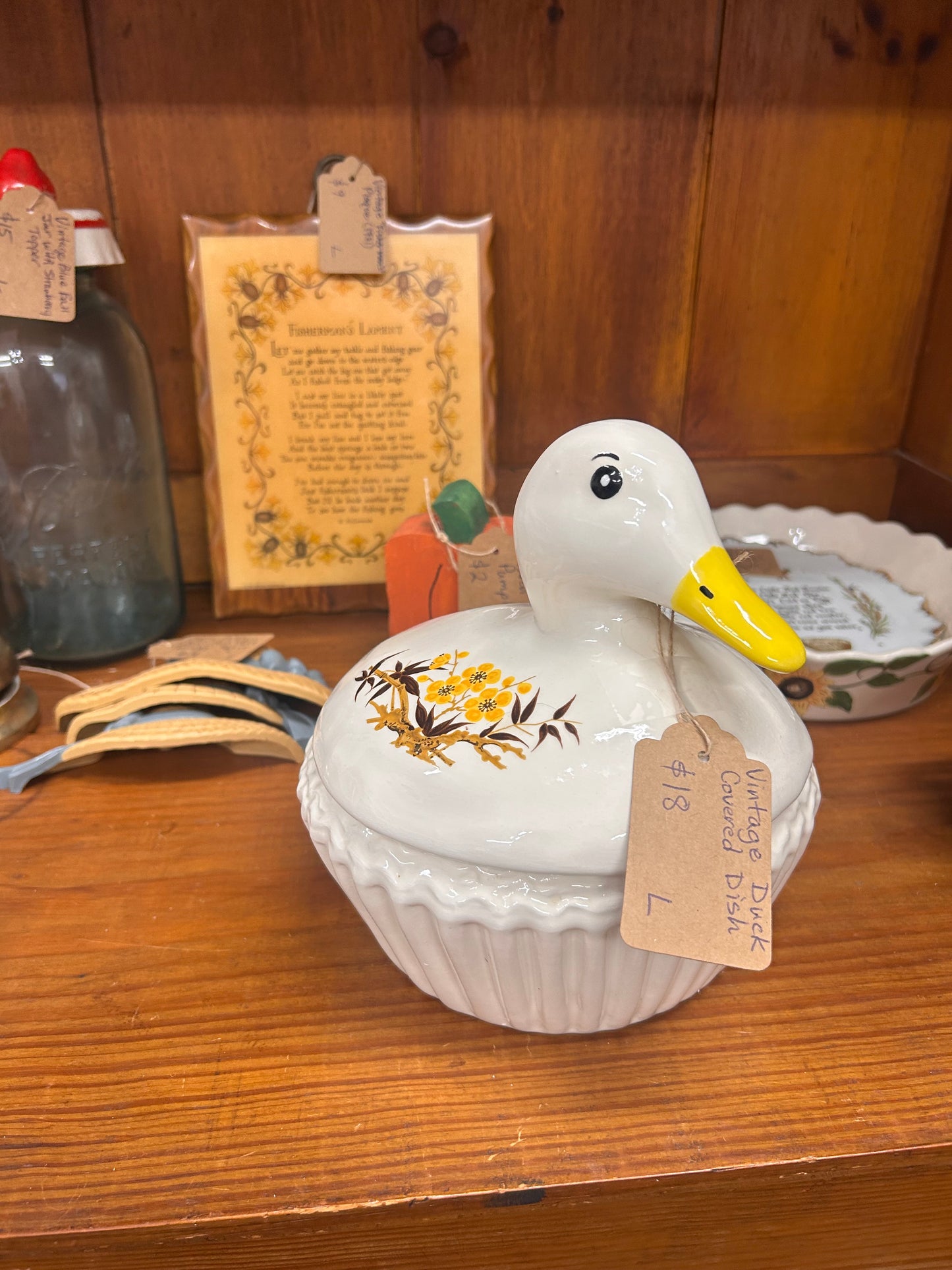 Vintage Duck Covered Dish