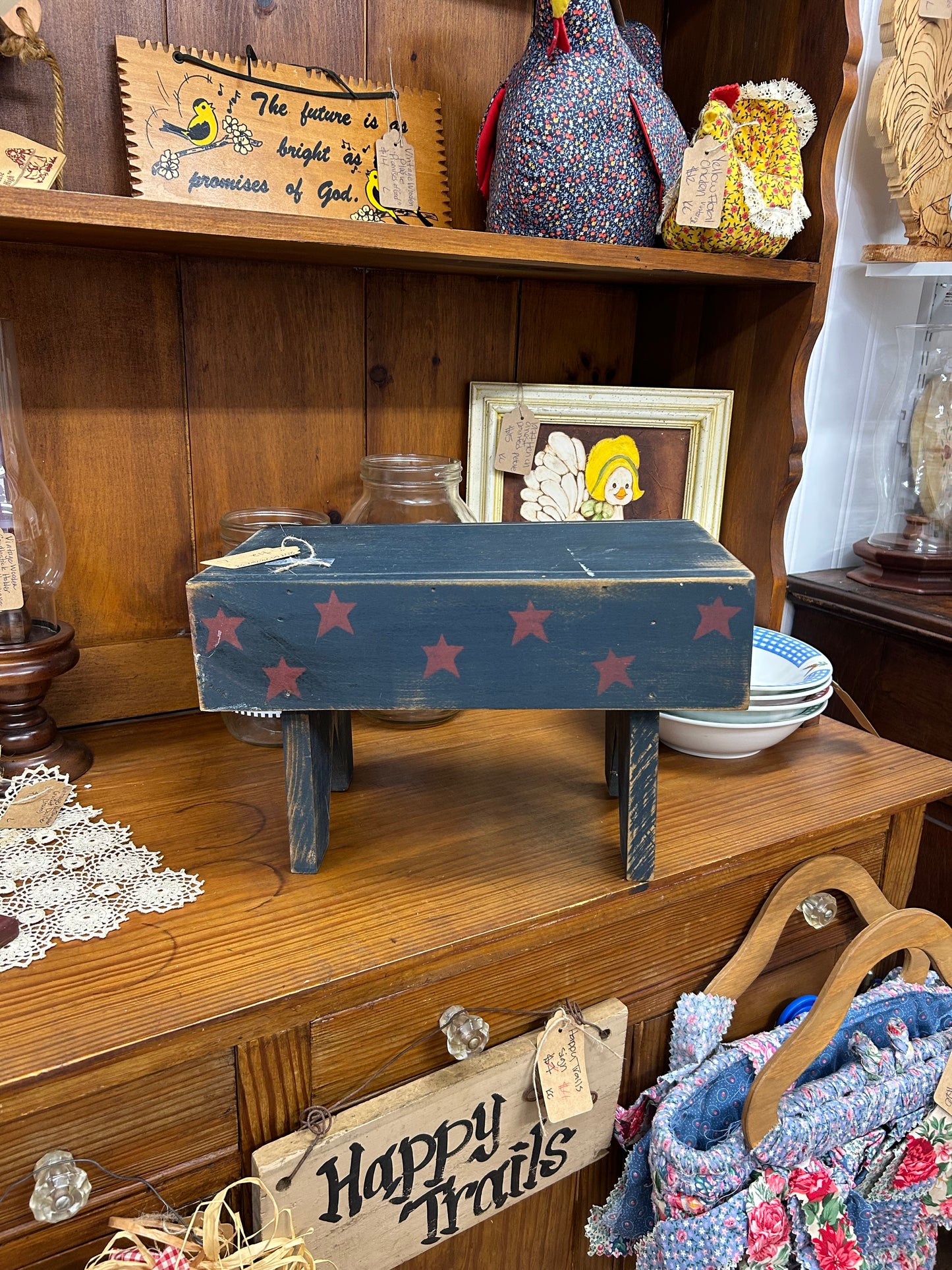 Vintage Americana Stool