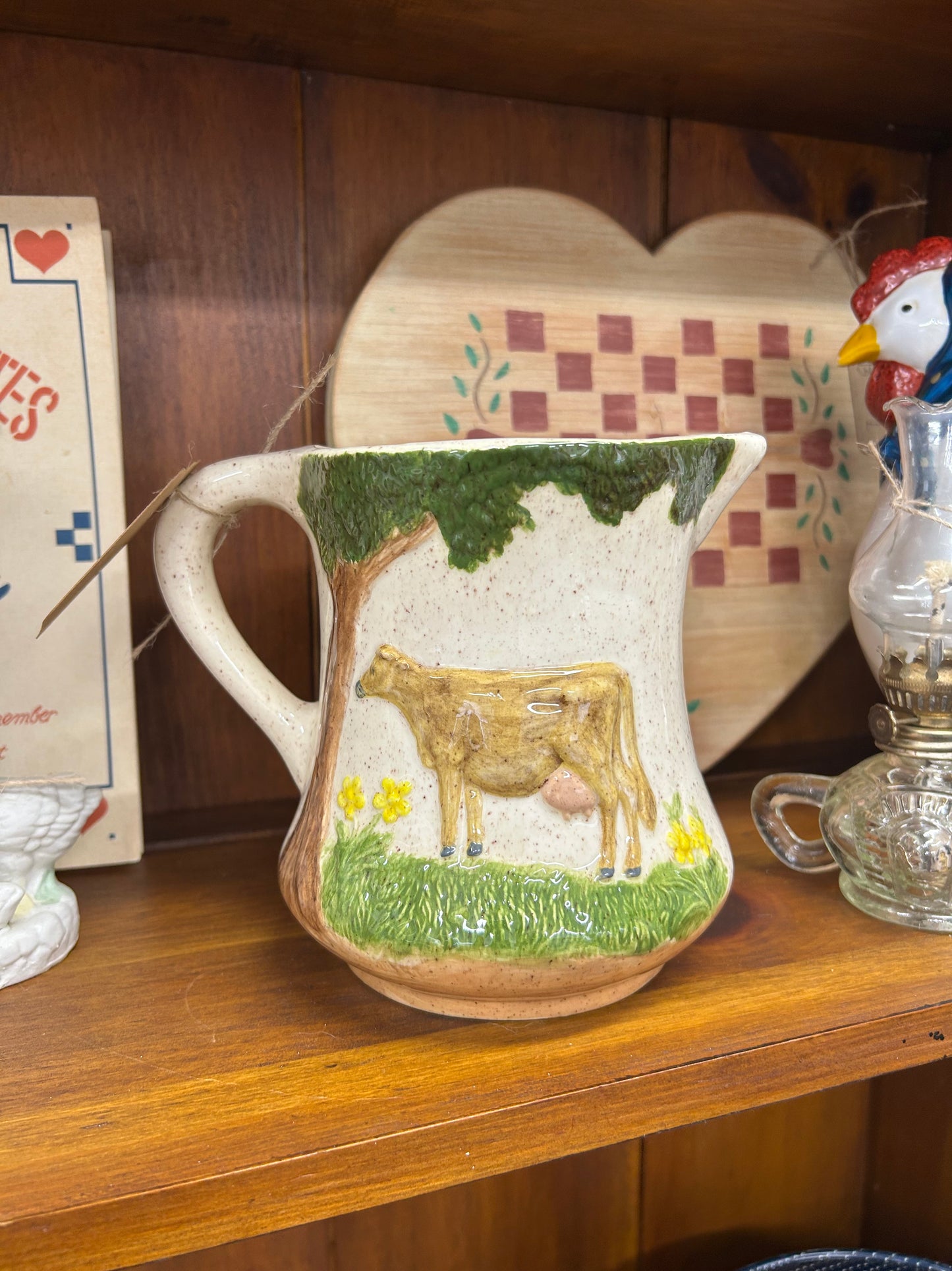 Vintage Cow Pitcher - Small Chip On Back