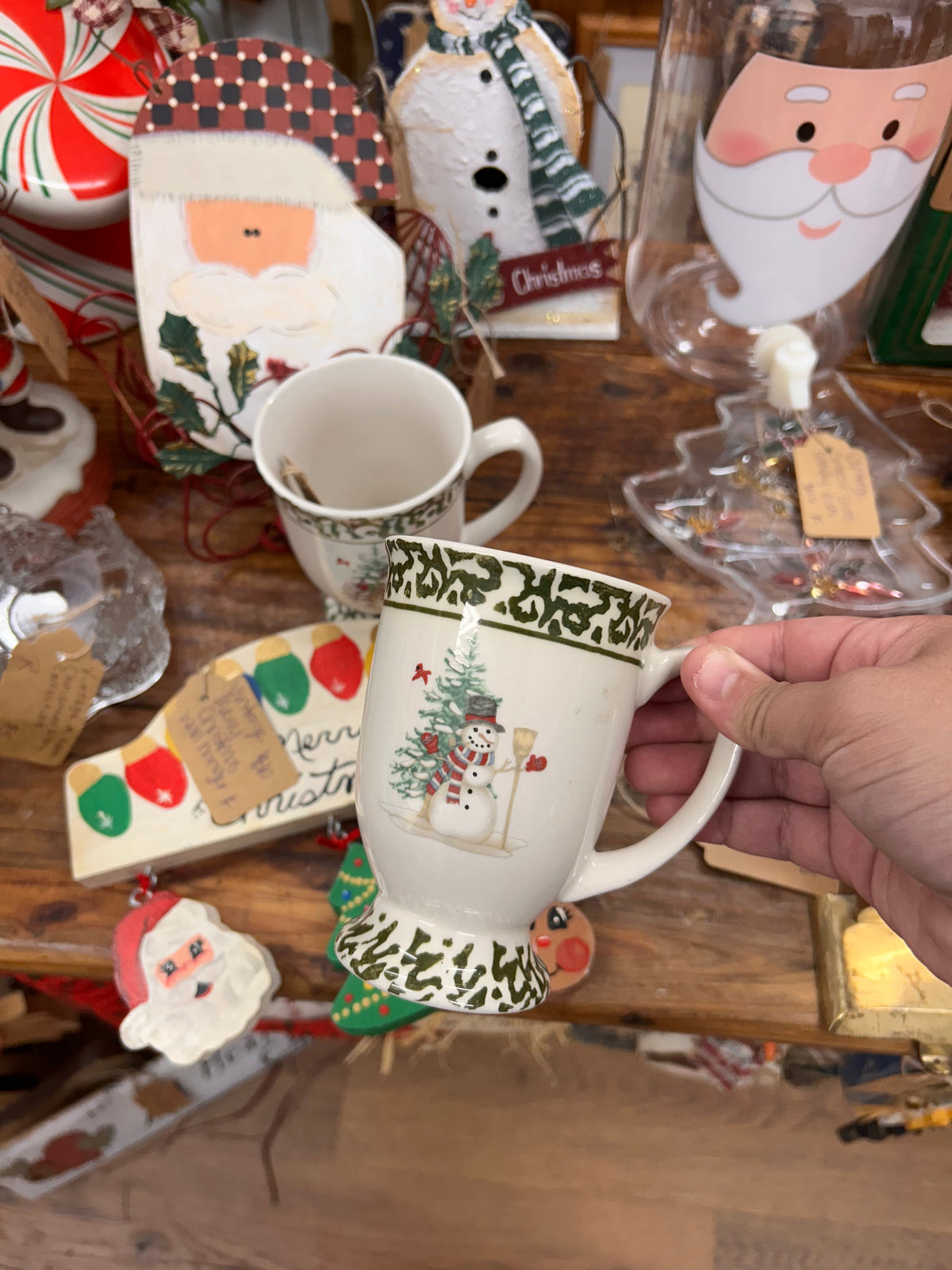 Snowman Mugs - Set Of 2