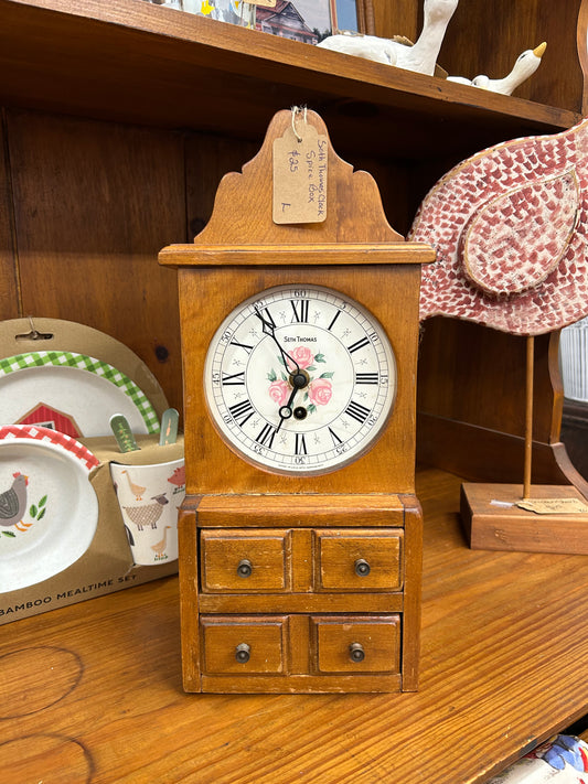 Seth Thomas Clock Spice Box