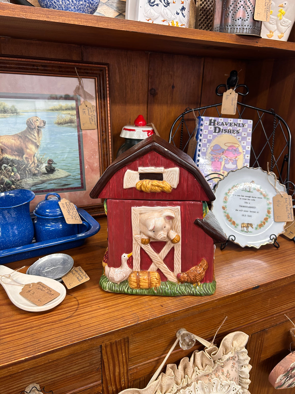 Vintage Barn Cookie Jar
