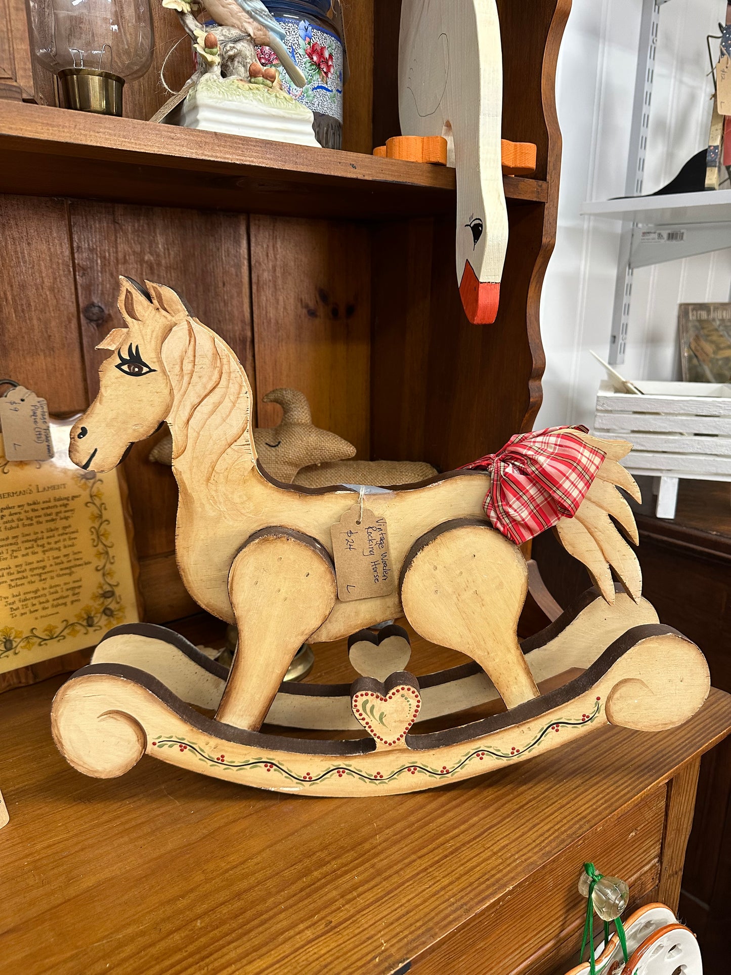 Vintage Wooden Rocking Horse - Local Pickup Only