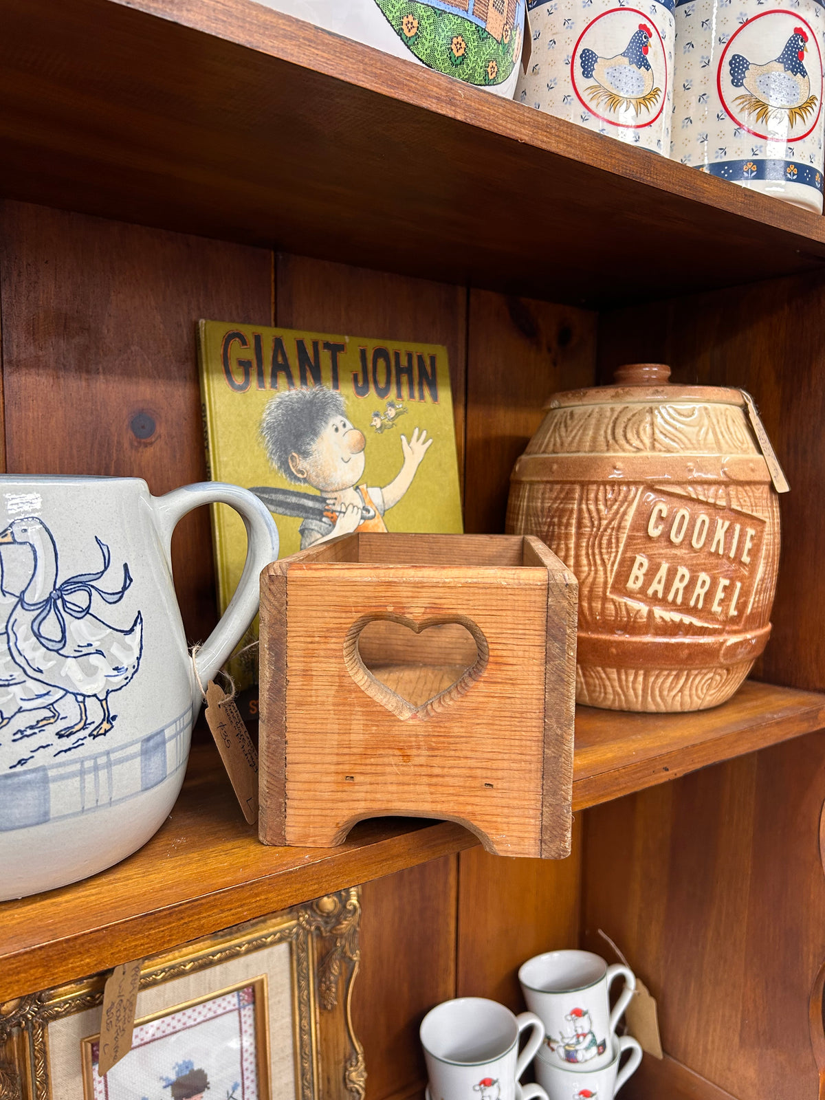 Vintage Wooden Heart Box