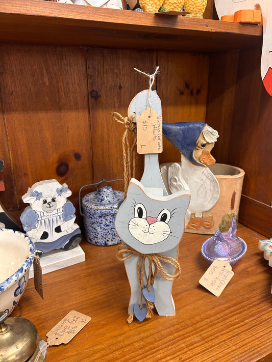 Vintage Cat With Hearts