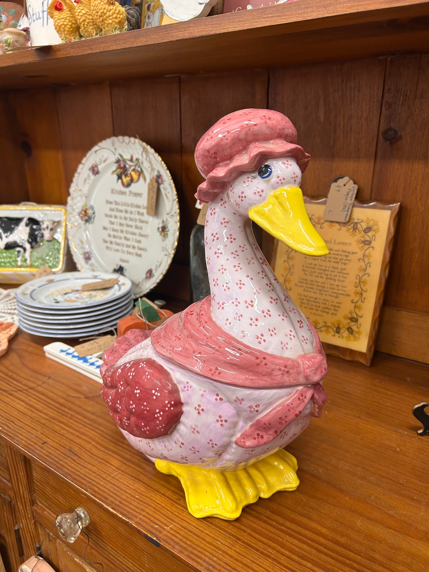 Large Vintage Goose Cookie Jar