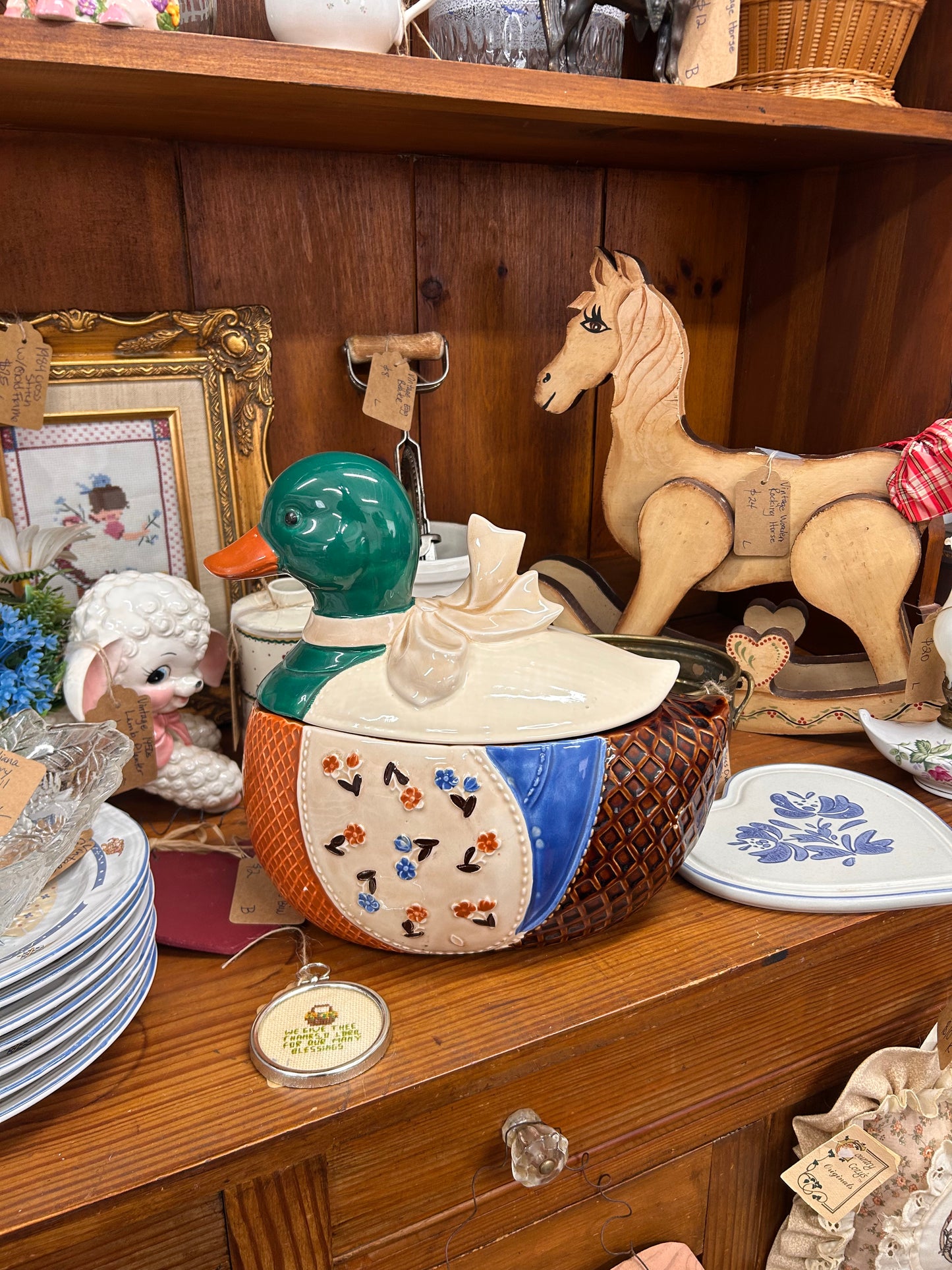 Vintage Duck Cookie Jar