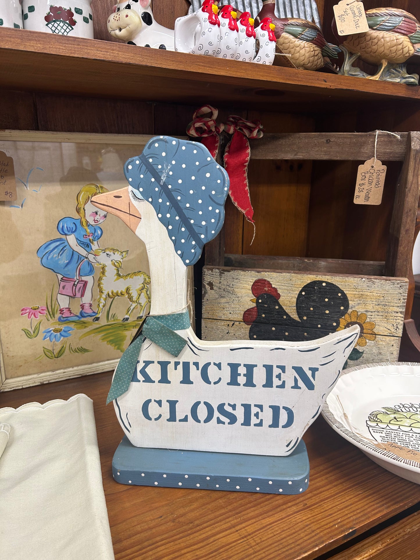 Vintage Goose Kitchen Closed/Open Sign