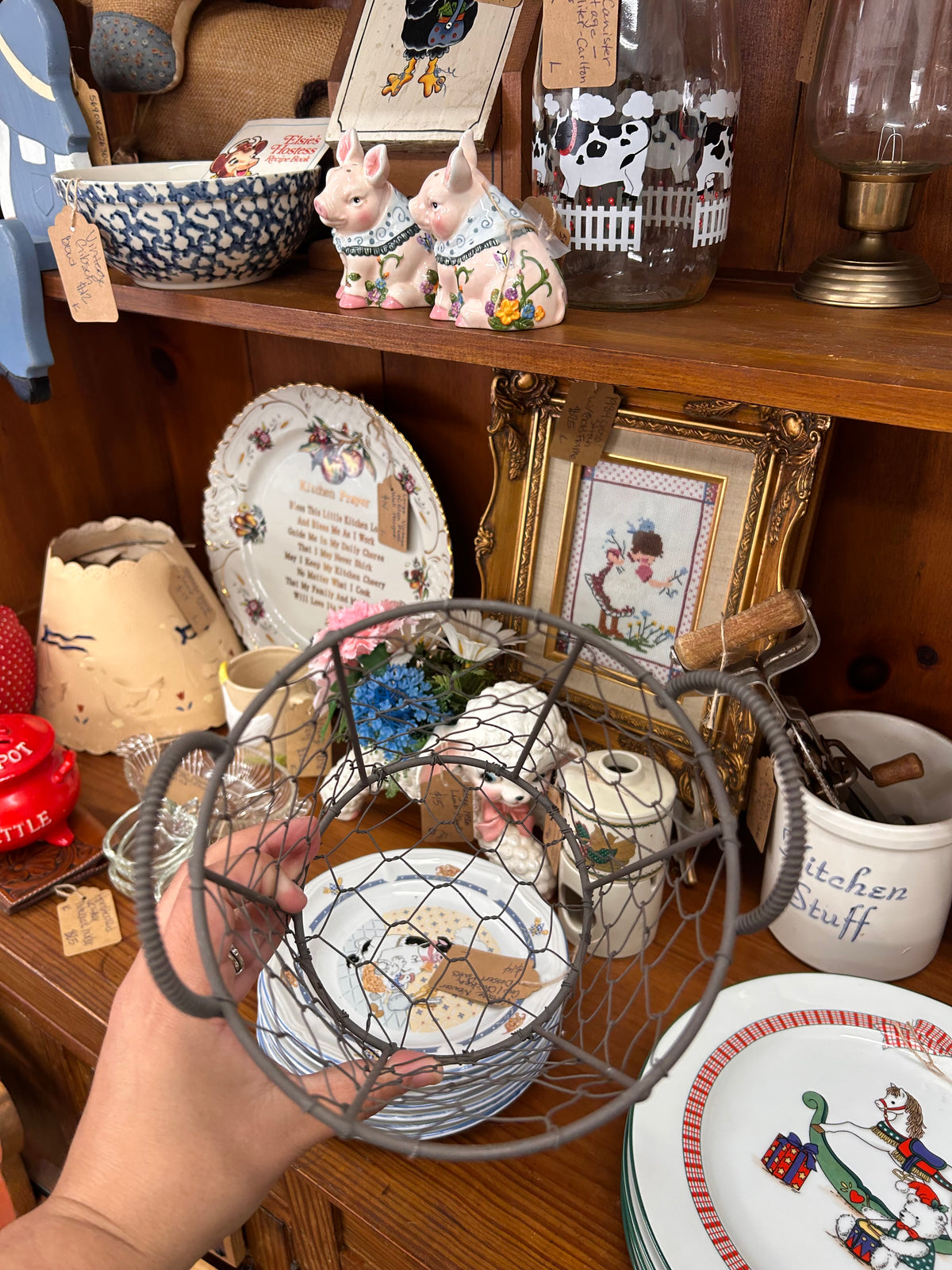 Vintage Wire Basket