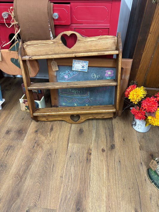 Large Wooden Trinket Shelf / 24x24