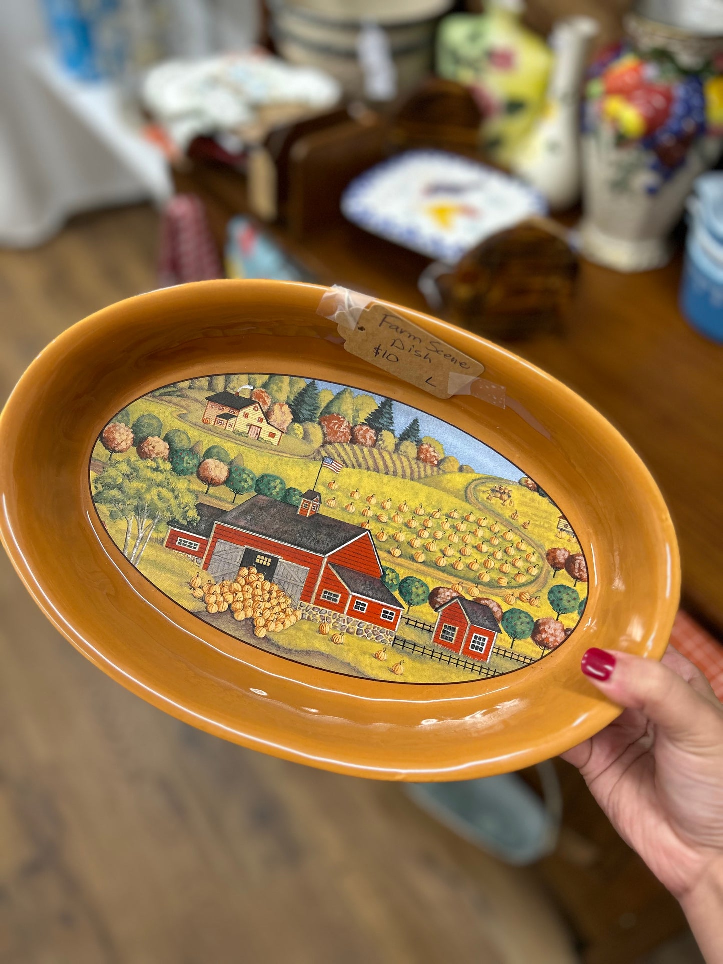 Farm Scene Dish