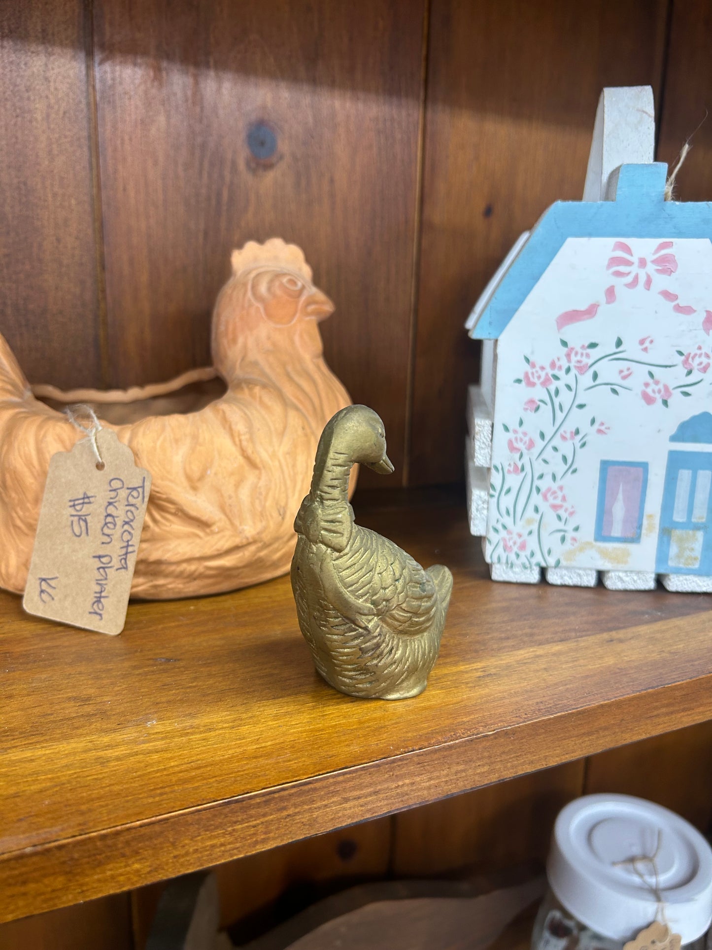 Vintage Brass Goose