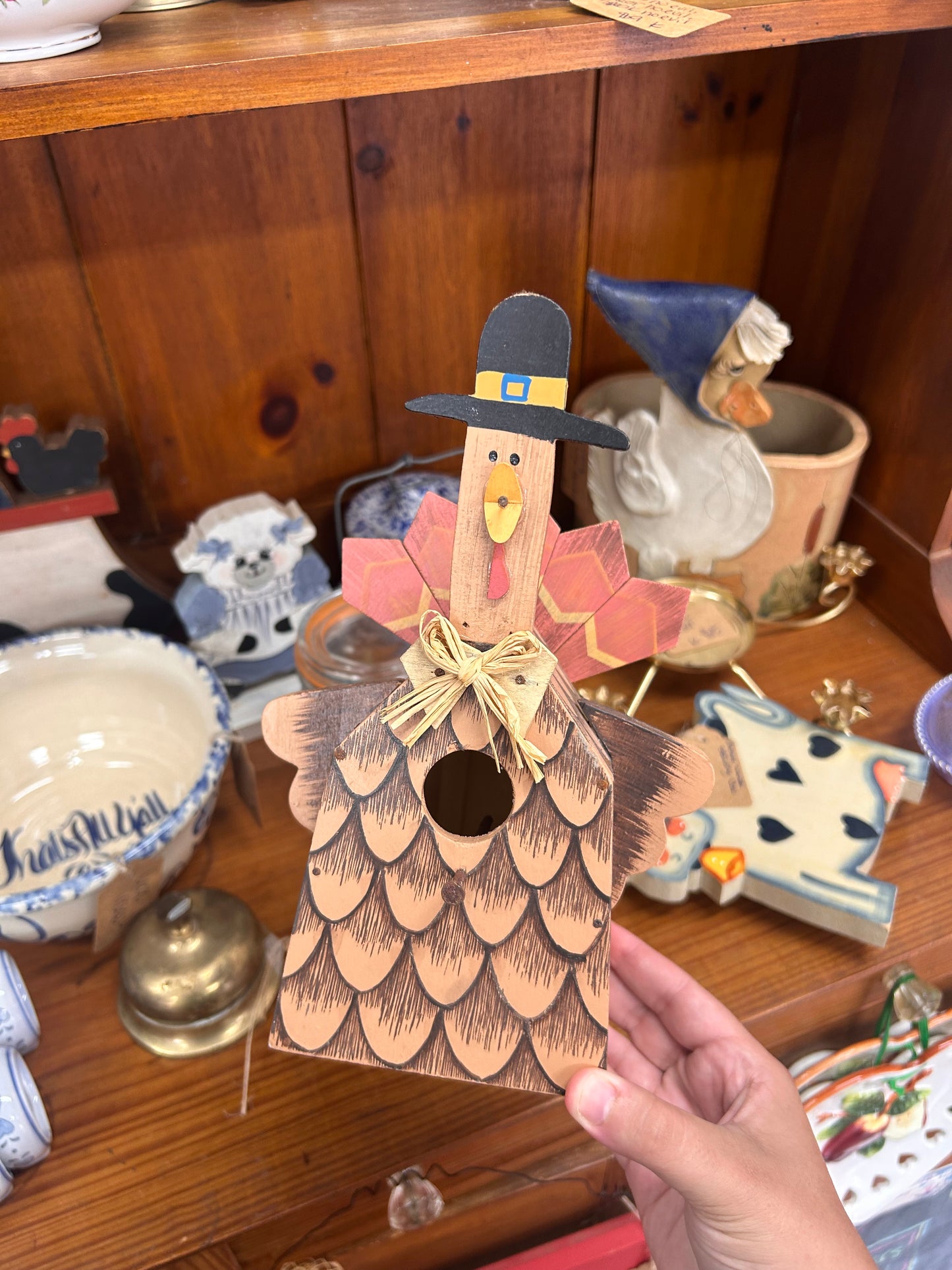 Vintage Wooden Turkey