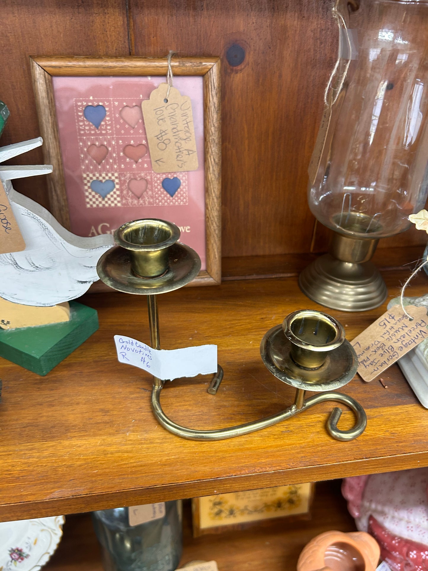 Gold Candle Holder