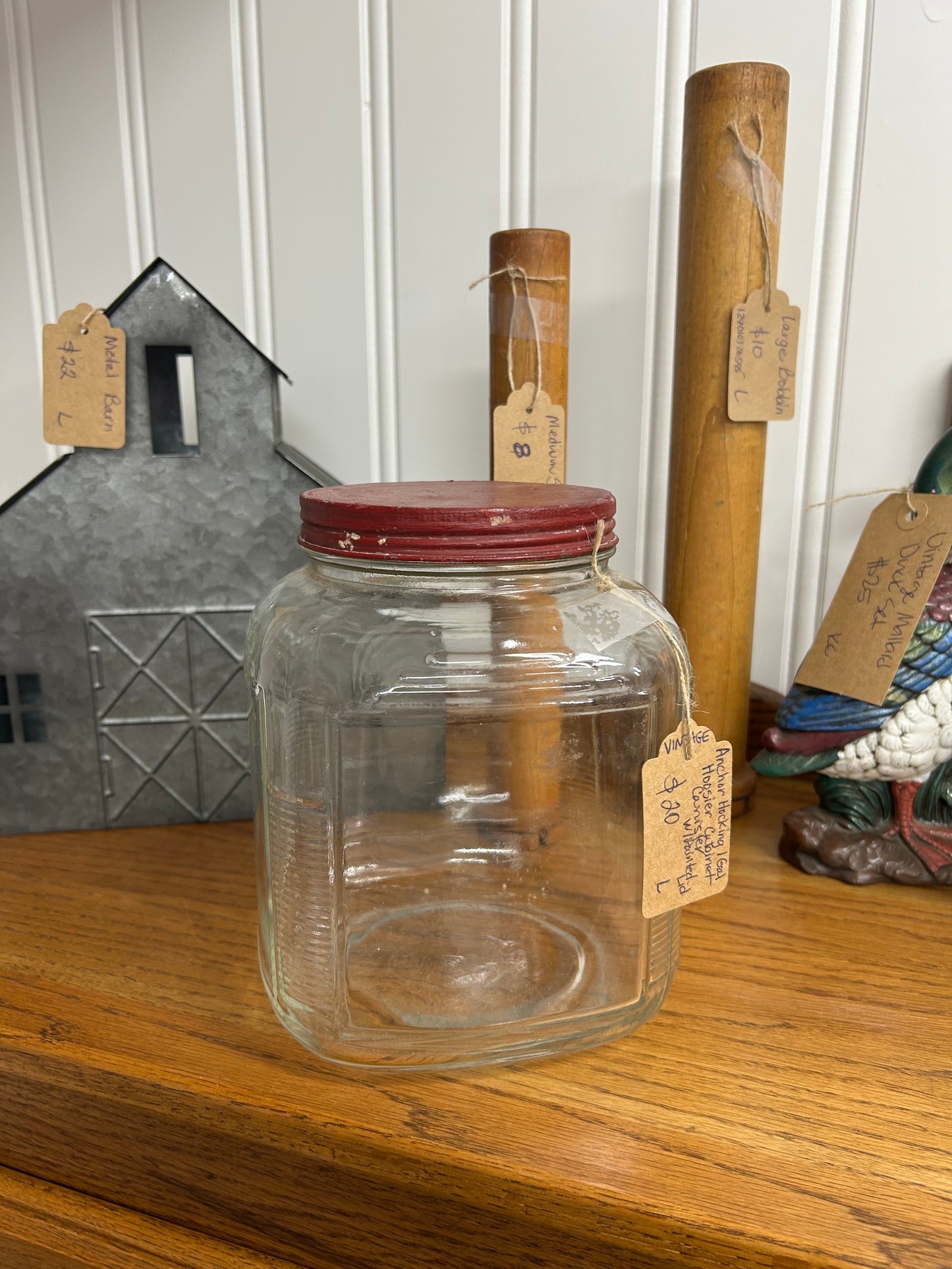 Vintage Anchor Hocking 1 Gallon Hoosier Canister