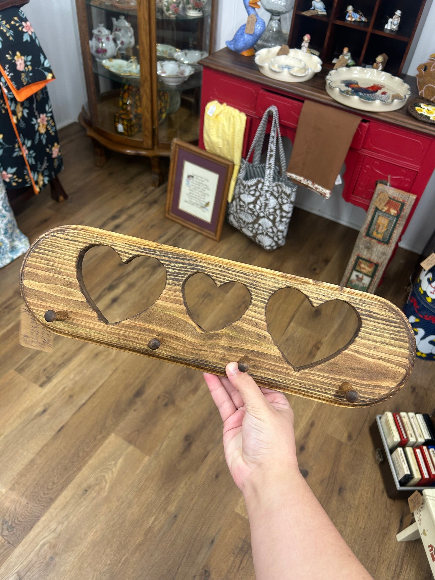Handmade Wooden Heart Peg