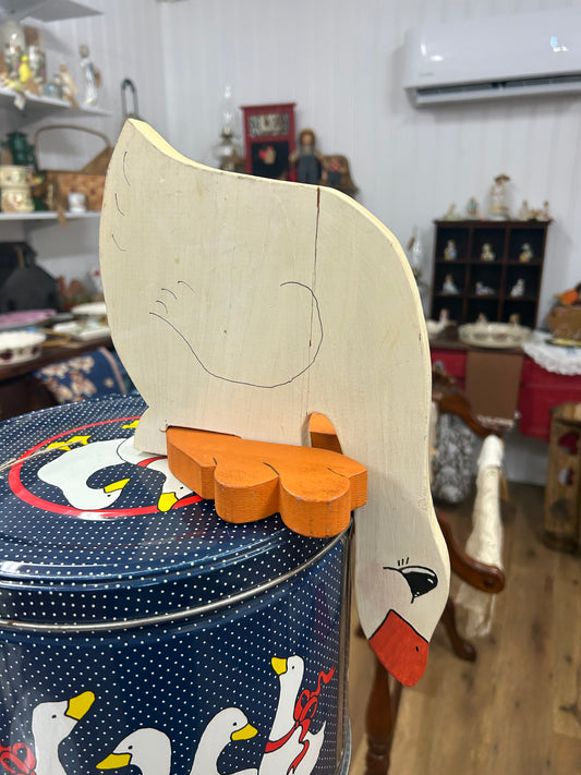 Vintage Goose Shelf Sitter