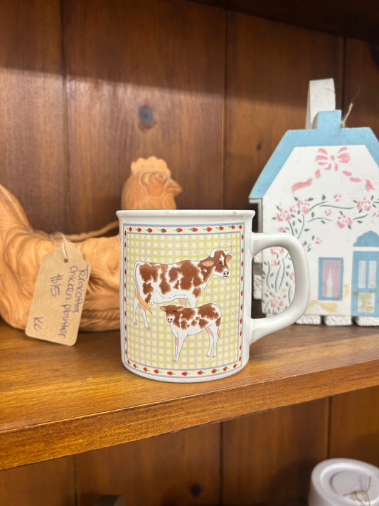 Vintage Cow Mug