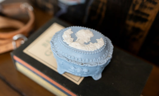 Light Blue Trinket Box