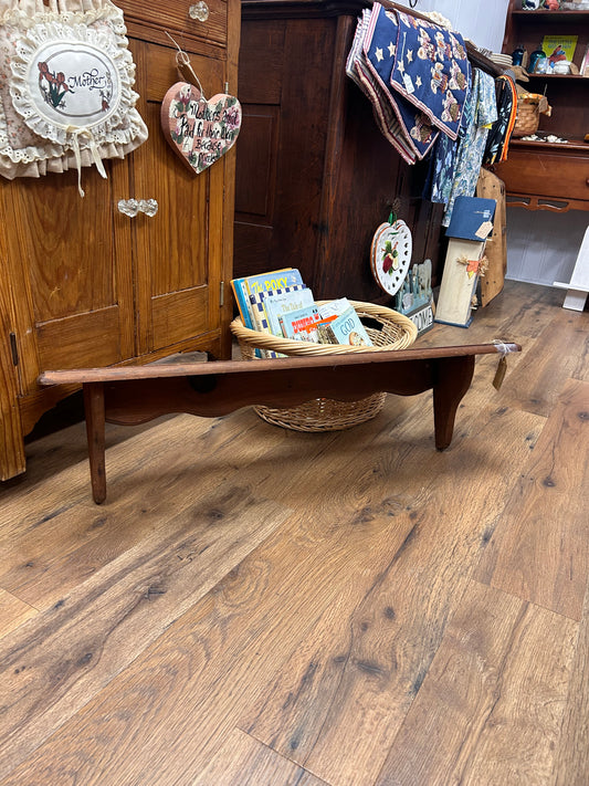 Vintage Wooden Shelf W/ Plate Rack - Approx. 3ft Long - Local Pickup Only