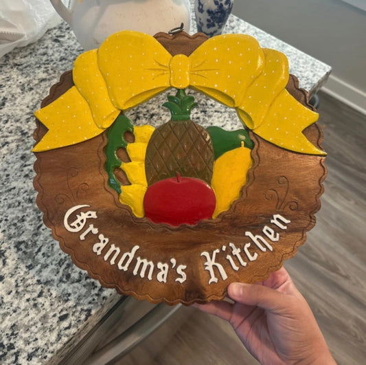 Vintage Grandma’s Kitchen Wall Hanger