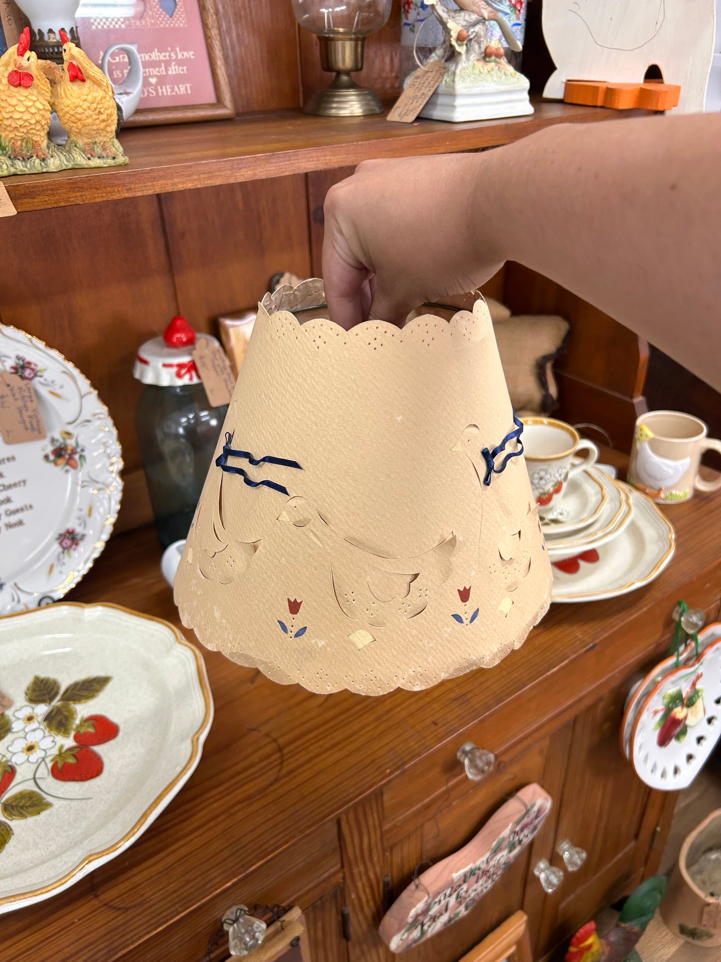 Vintage Geese Lamp Shade
