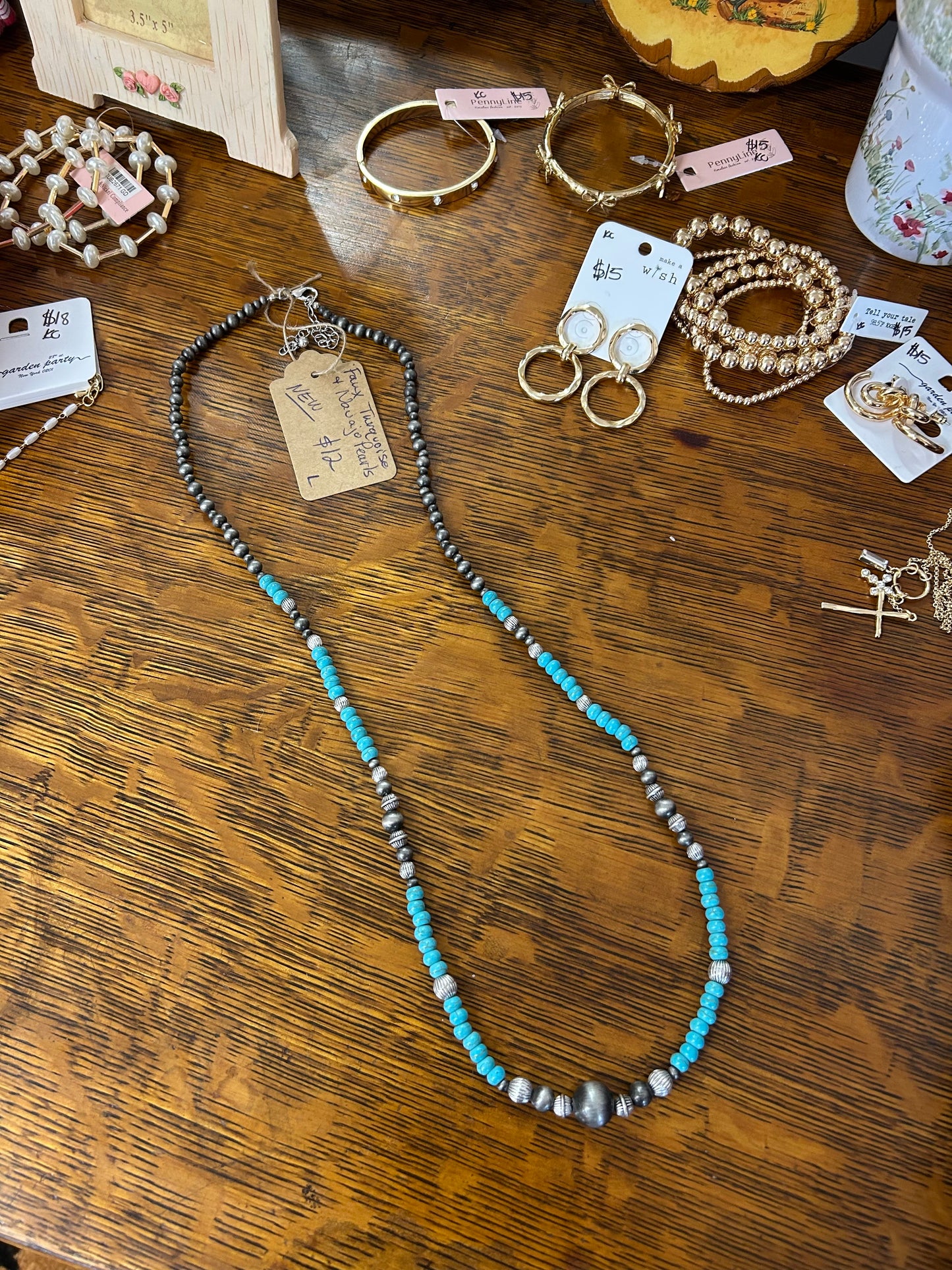 Faux Turquoise/Navajo Necklace