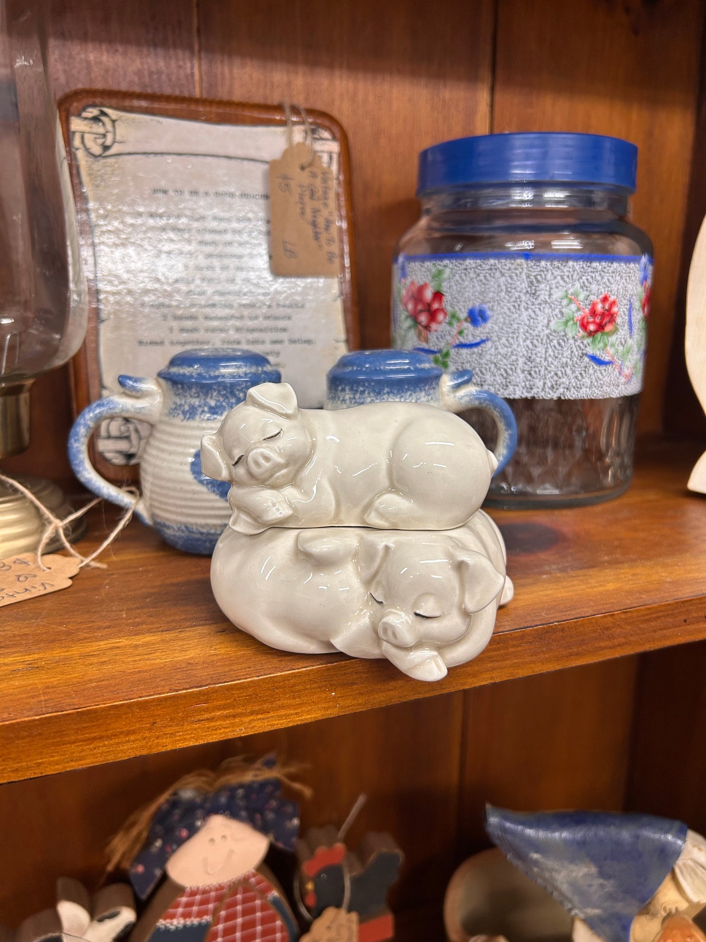 Vintage Pig Trinket Box