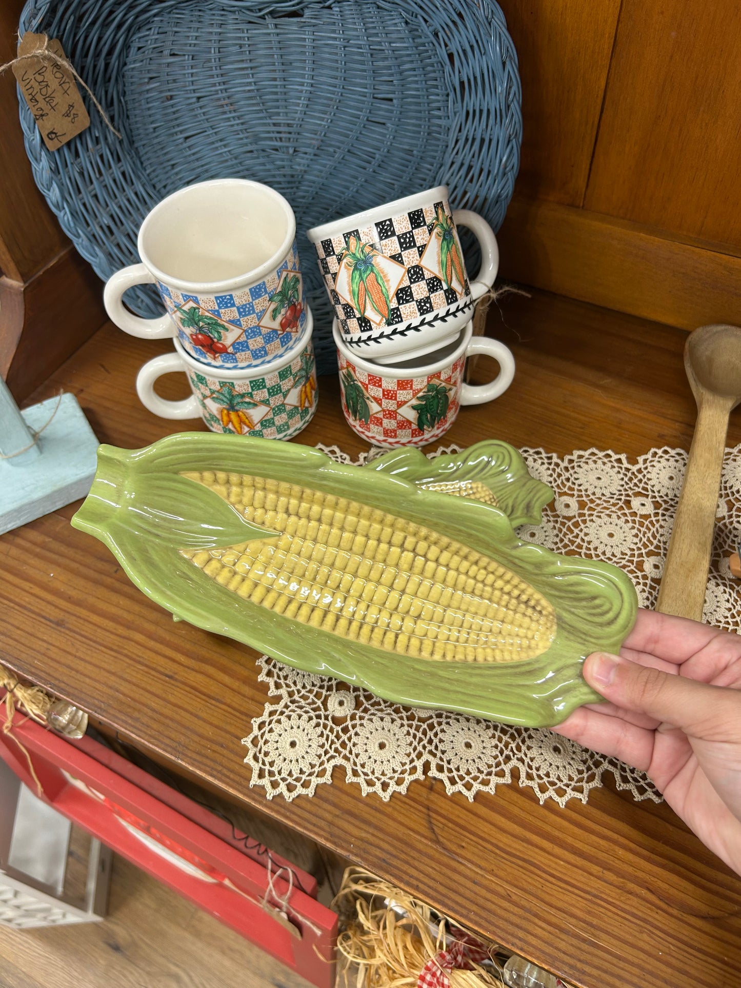 1970s Corn On The Cob Dishes - Set Of 2