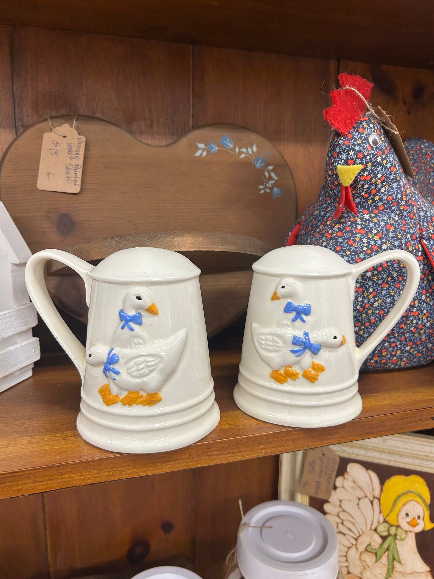 Vintage Geese Salt & Pepper Shakers - As Is