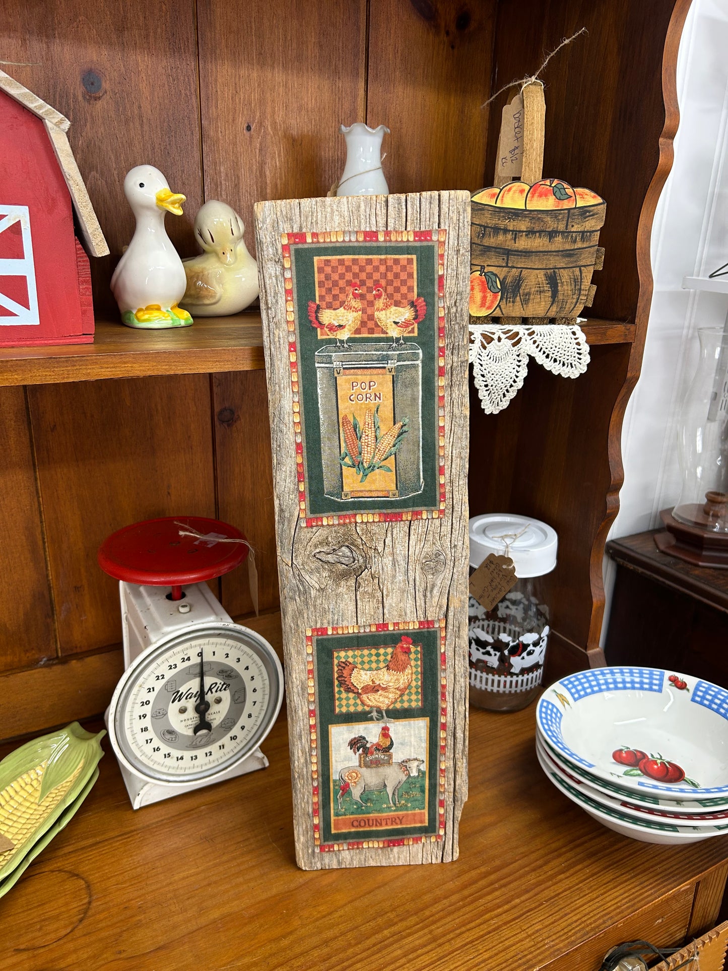 Wooden Farm Wall Hanger