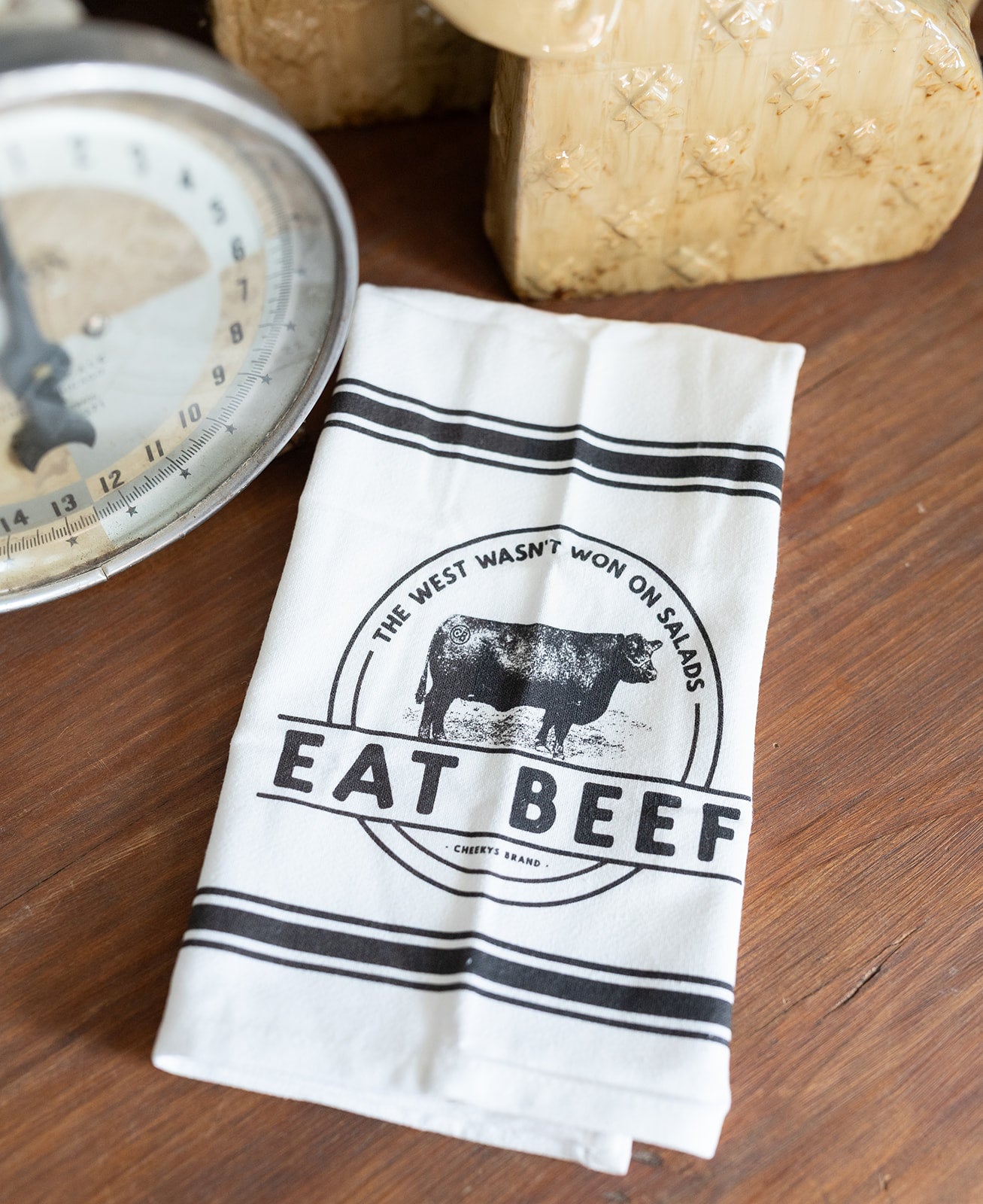 Eat Beef Tea Towel