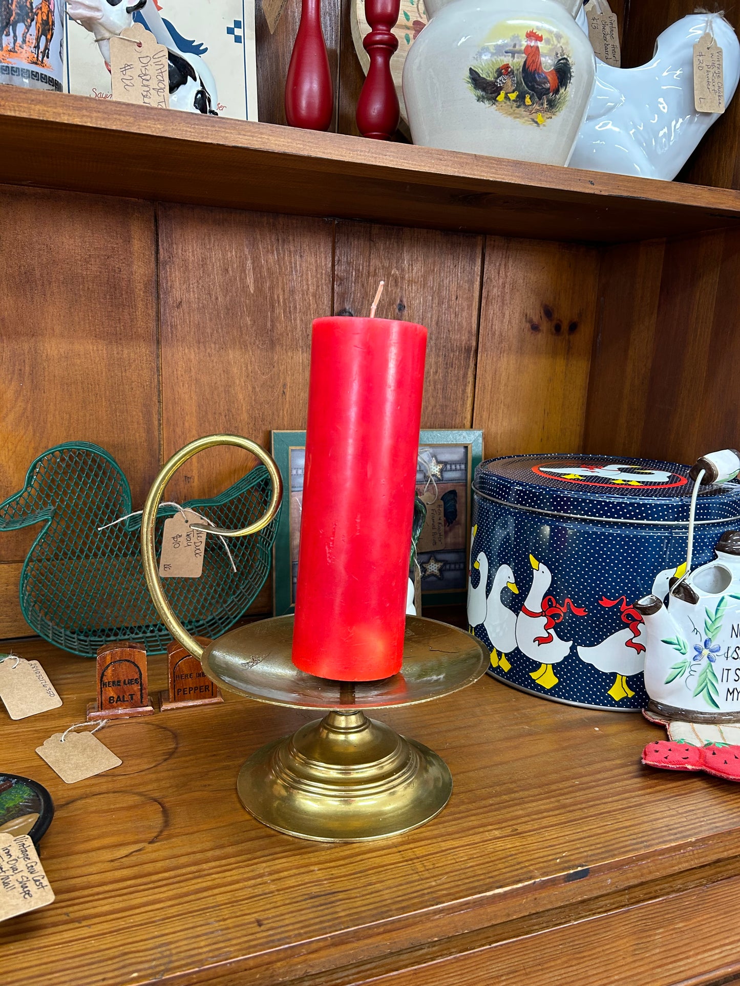 Vintage Brass Candlestick Holder