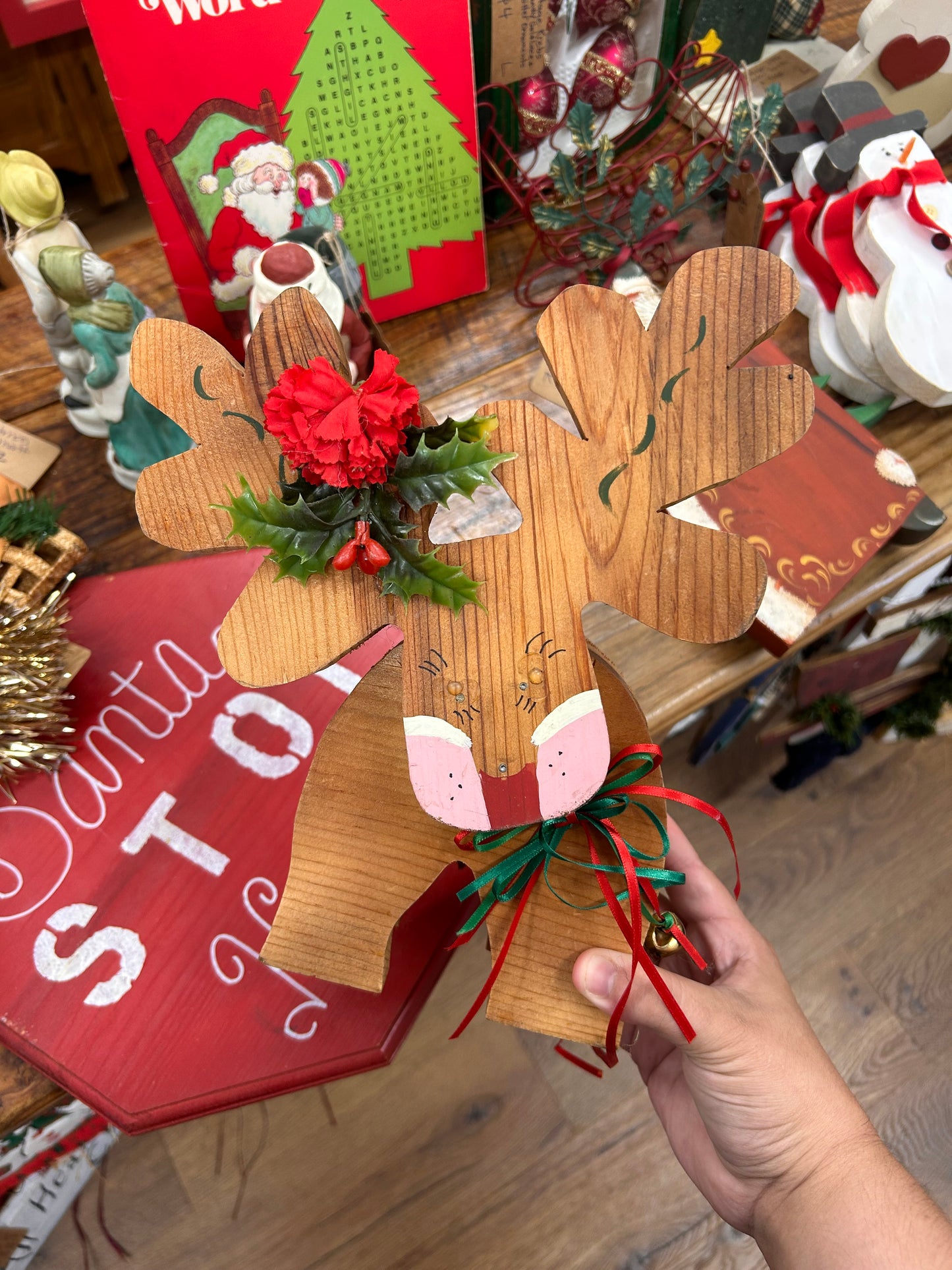 Vintage Wooden Reindeer - Read Description :)