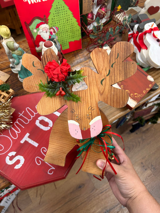 Vintage Wooden Reindeer - Read Description :)