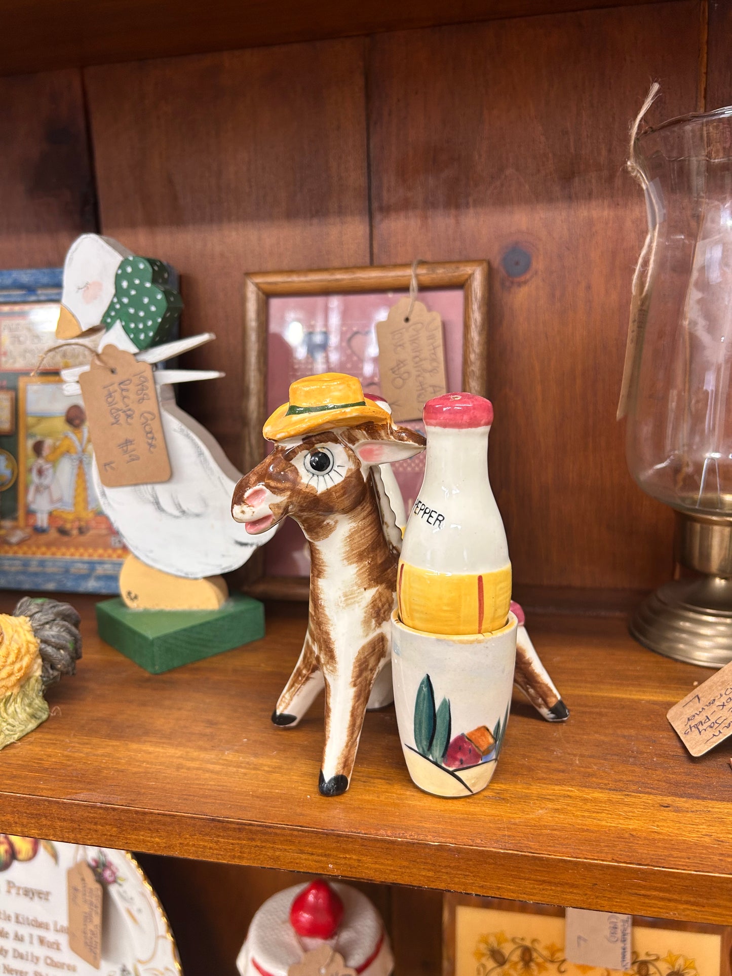 Vintage Donkey Salt & Pepper Shakers