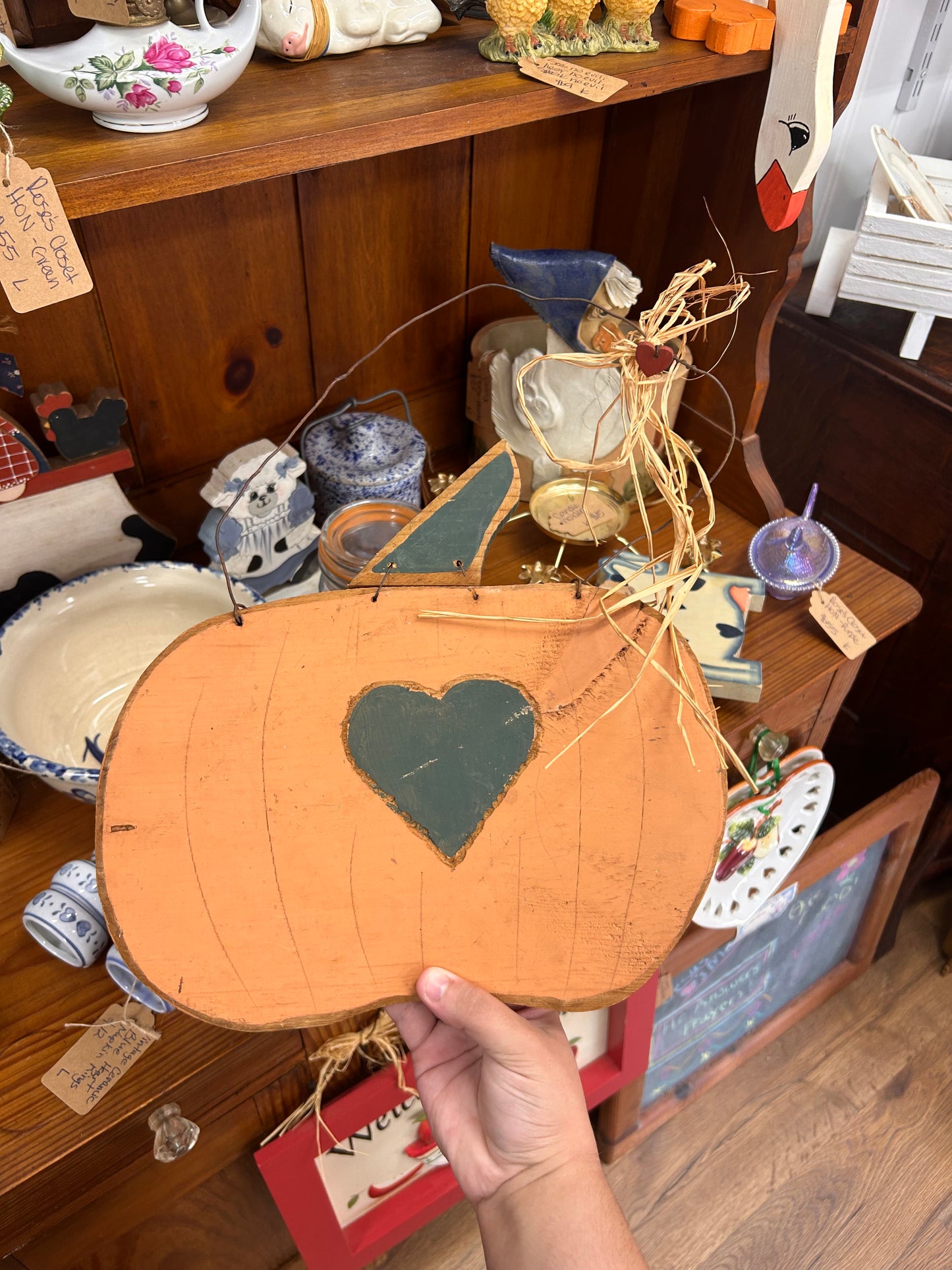 Pumpkin Heart Hanger