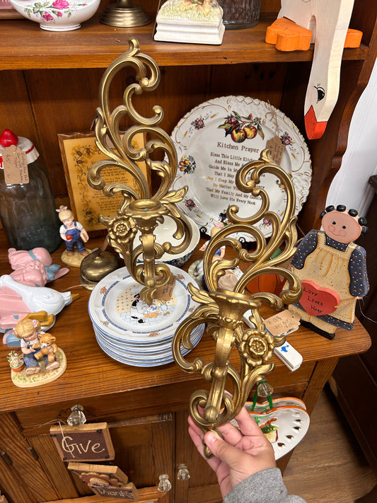 Vintage HOMCO Wall Sconce Set