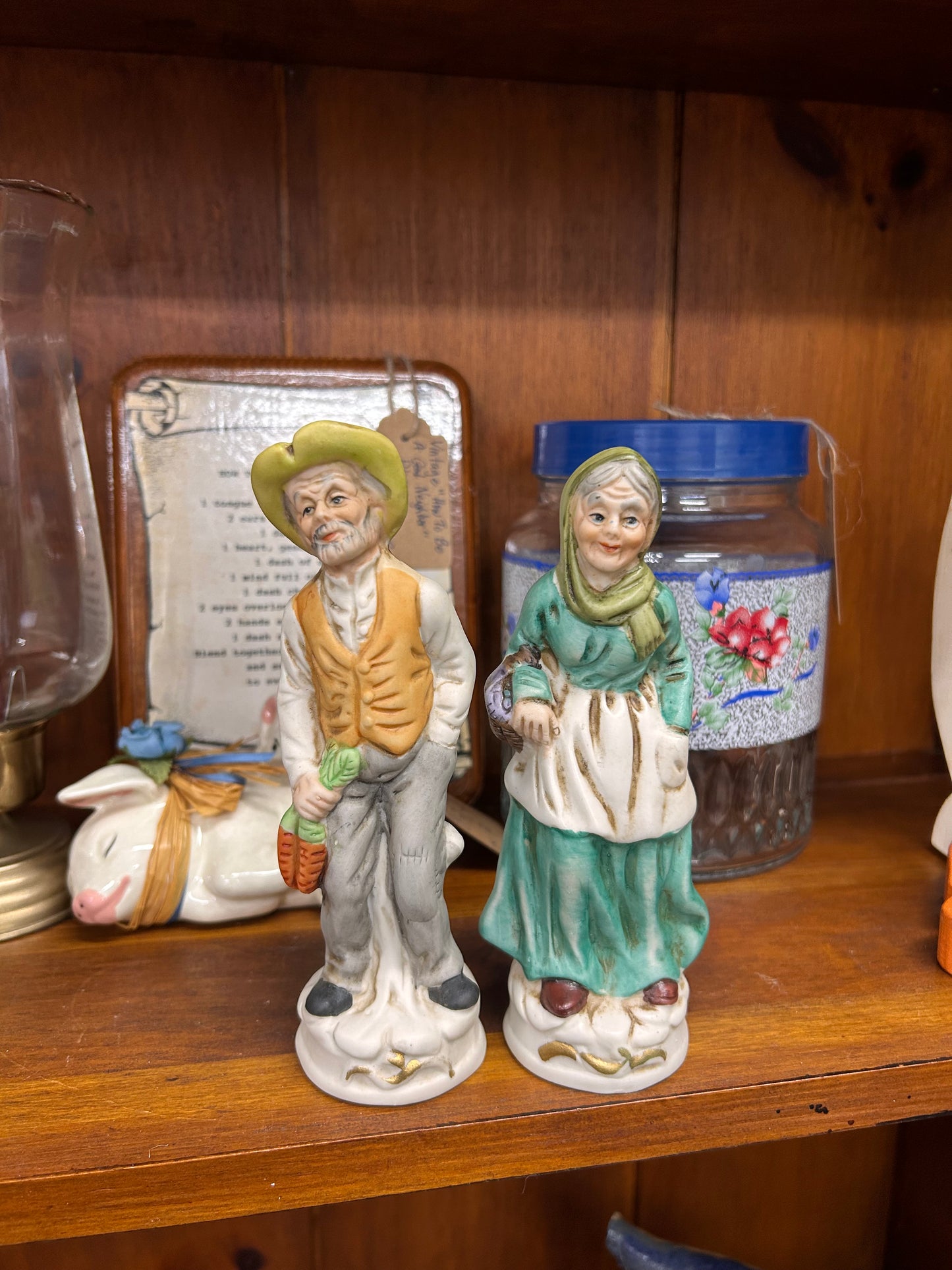 Vintage Old Man & Woman