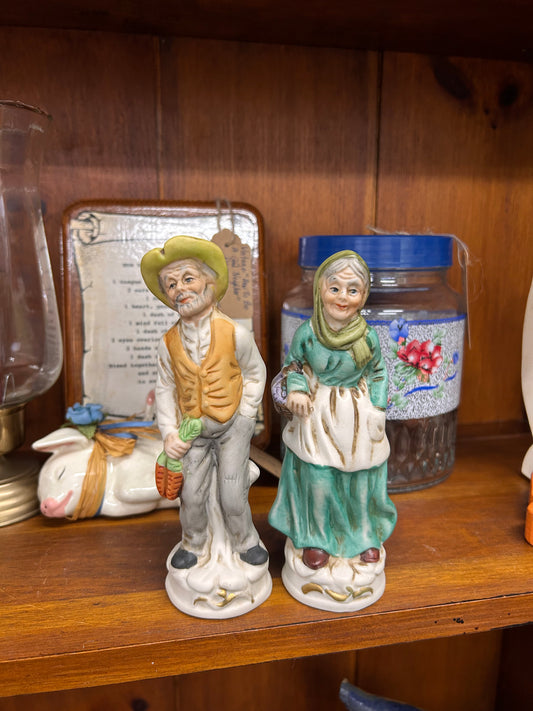 Vintage Old Man & Woman